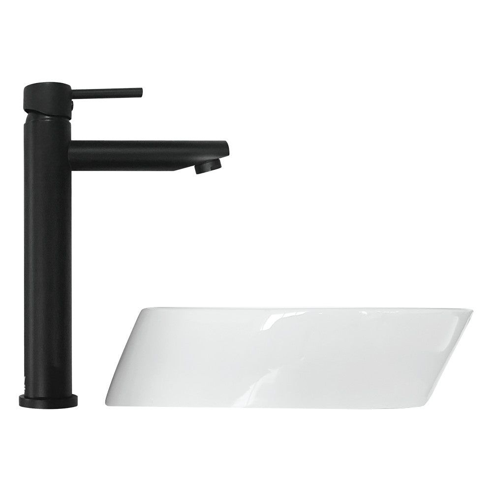 Fienza Alix Above Counter Basin, Gloss White