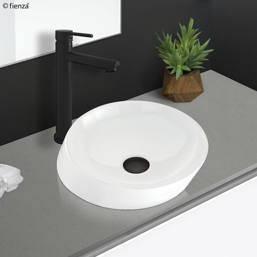 Fienza Alix Above Counter Basin, Gloss White