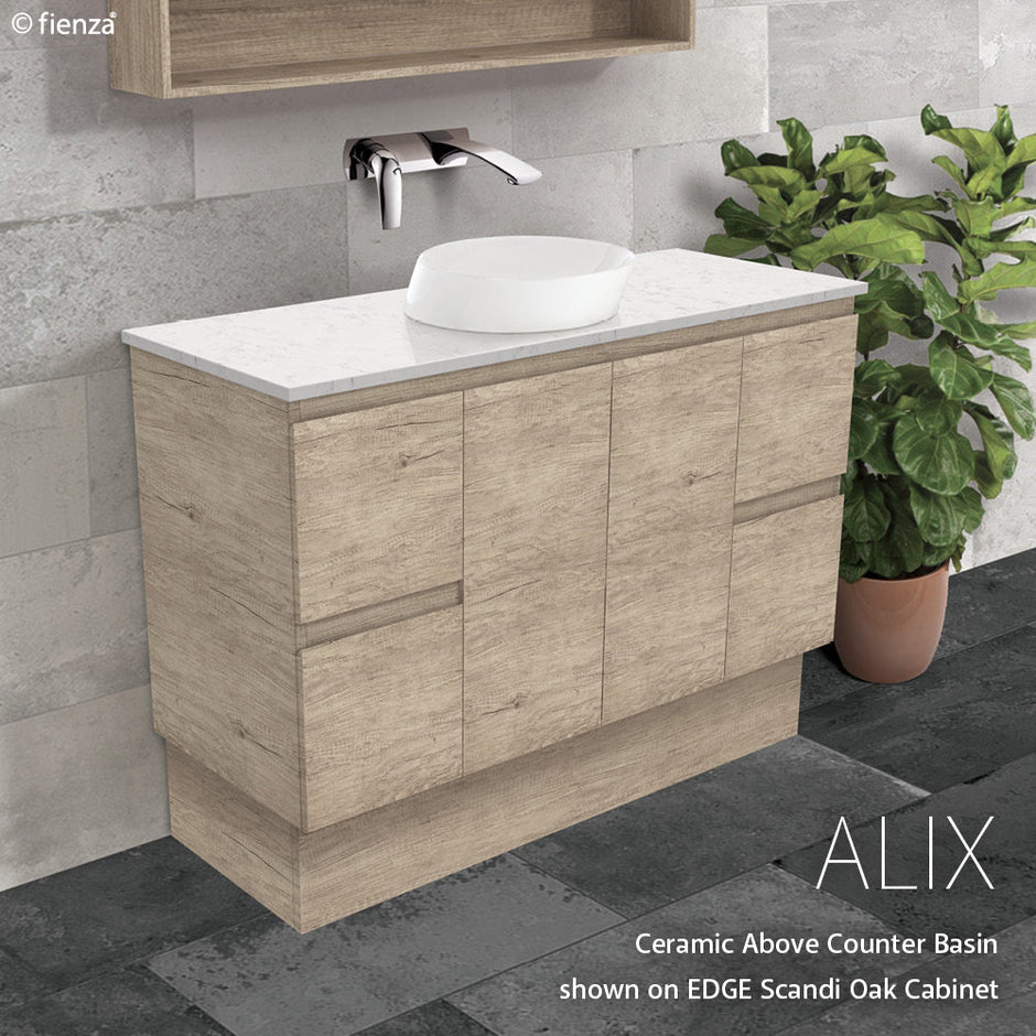 Fienza Alix Above Counter Basin, Gloss White