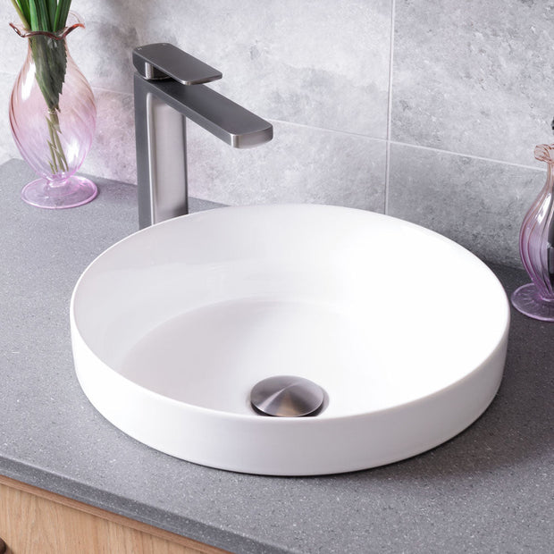 Fienza Reba Semi-Inset Basin, Gloss White