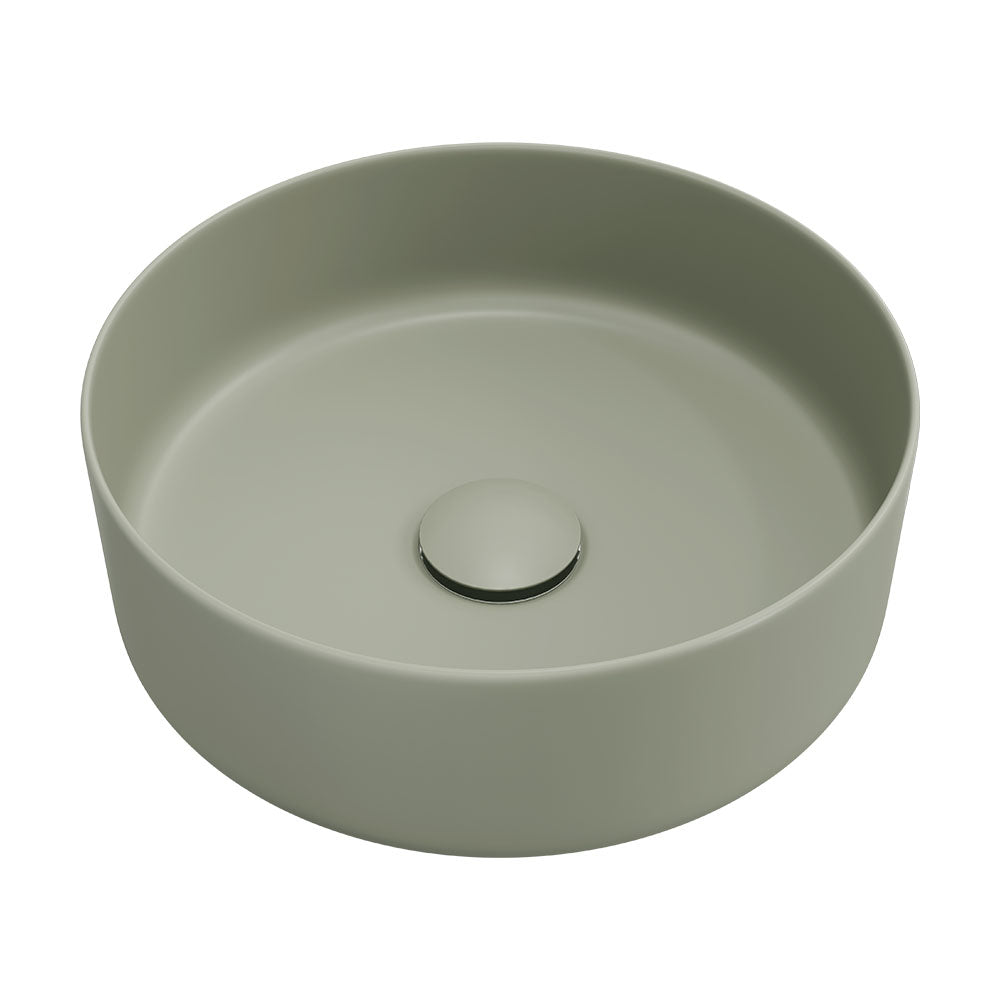 Reba Above Counter Basin in Matte Olive