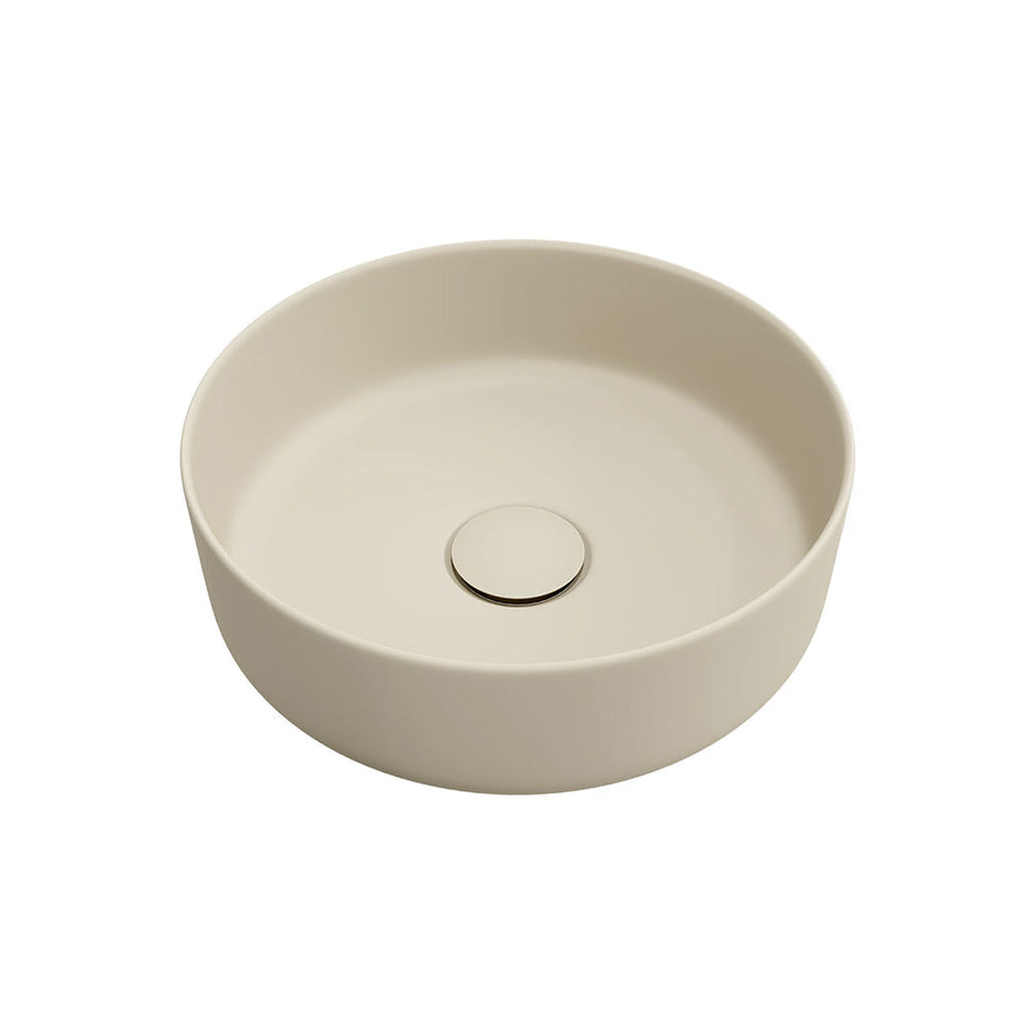 Reba Mini Above Counter Basin in Matte Khaki