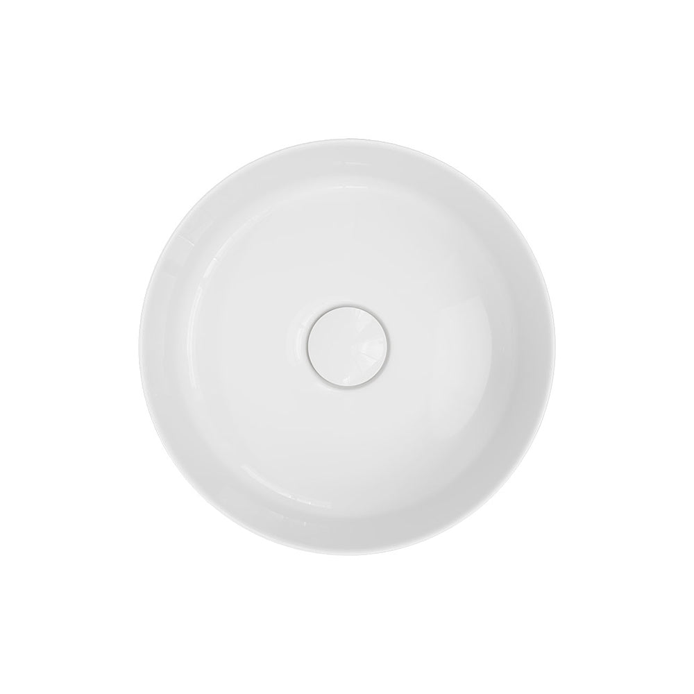 Reba Mini Above Counter Basin in Gloss White