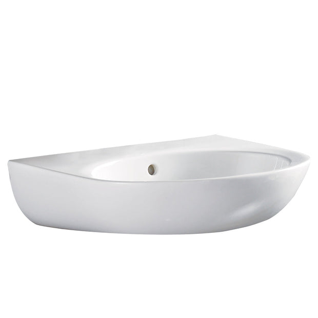 Fienza Stella Care Wall Basin (No Shroud), Gloss White wall hung vanity