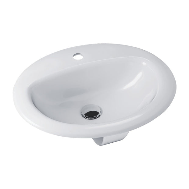 Fienza Stella Fully-Inset Basin, Gloss White