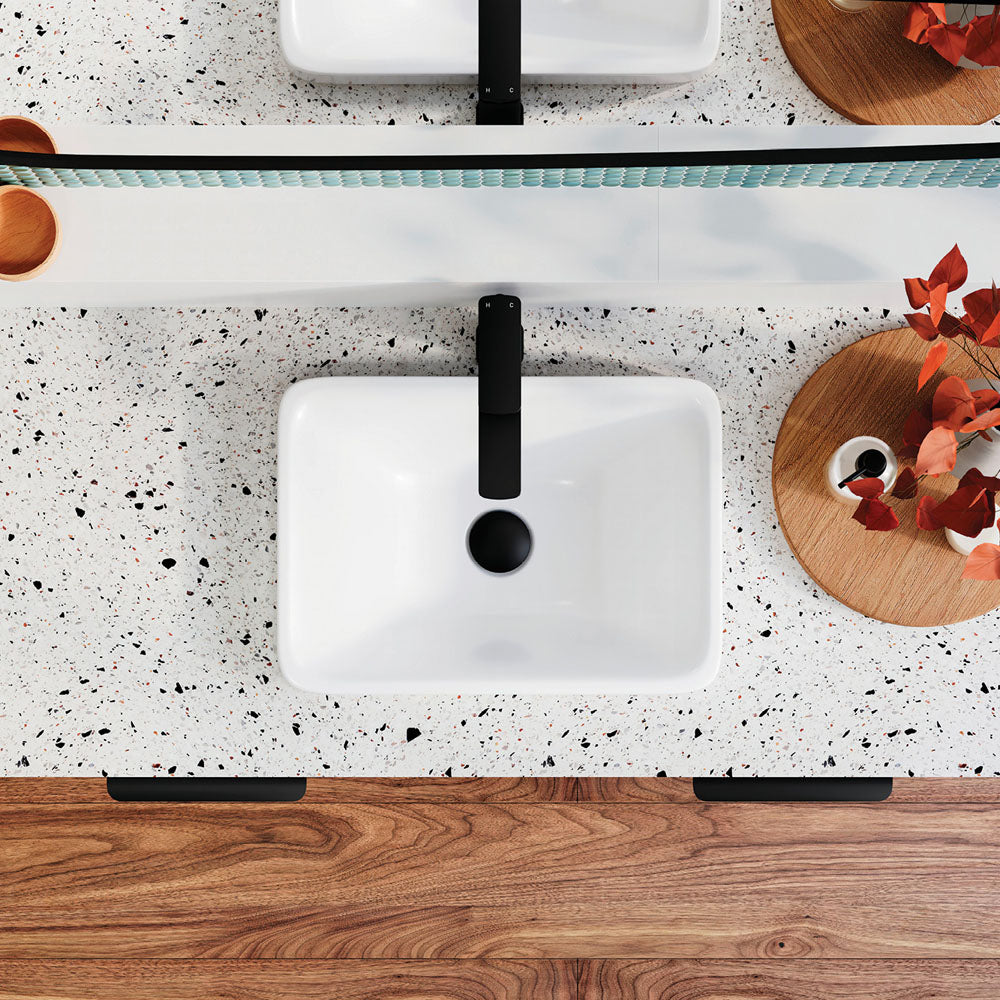 Sarah Semi-Inset Basin, Gloss White