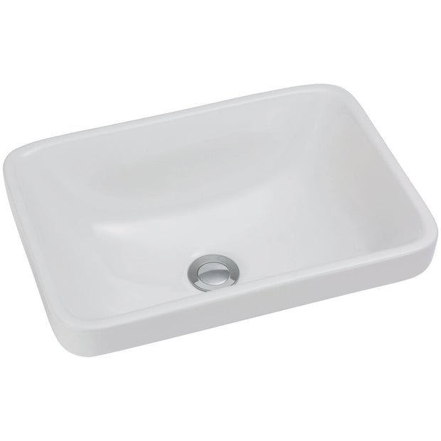 Fienza Sarah Semi-Inset Basin, Gloss White