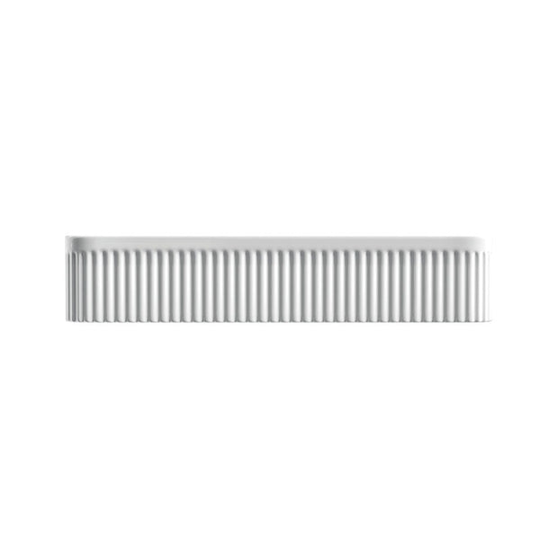 Eleanor Rectangular Above Counter Fluted Basin, Gloss White