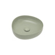 Pebble Small Above Counter Basin in Matte Olive