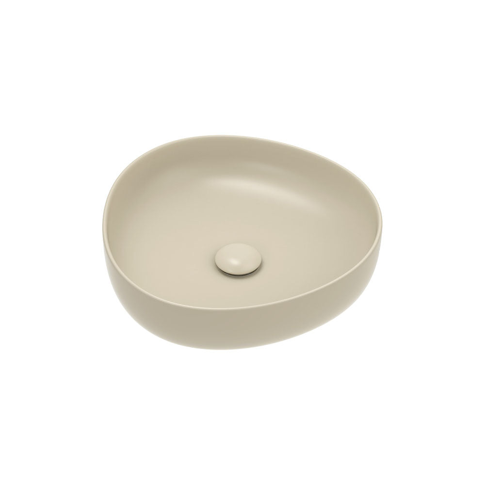 Pebble Small Above Counter Basin in Matte Khaki