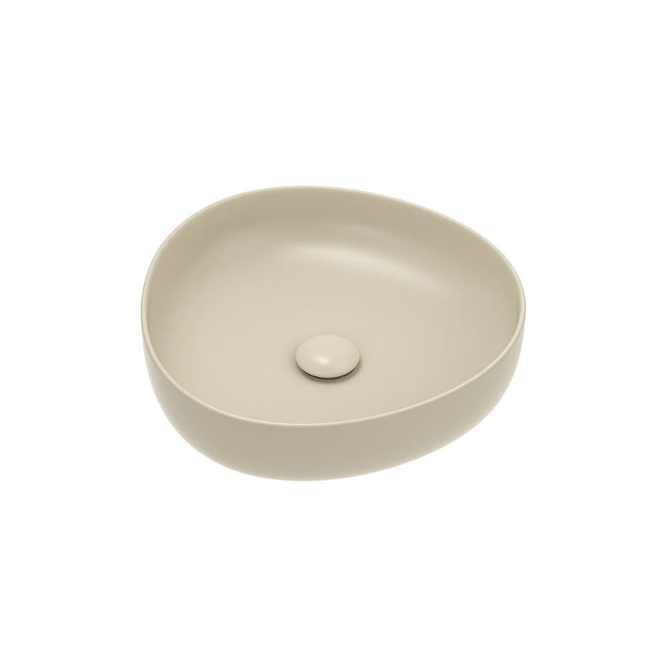 Pebble Small Above Counter Basin in Matte Khaki