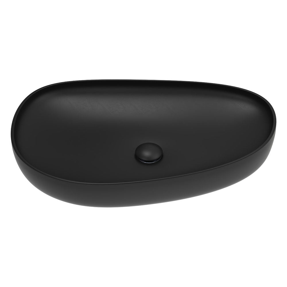 Pebble Large Above Counter Basin in Matte Black