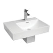 Tono Care Wall Basin with Integral Shroud, Right Bowl, Gloss White