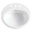 Lacy Fully-Inset Basin, Gloss Off-White