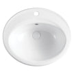 Lacy Fully-Inset Basin, Gloss Off-White