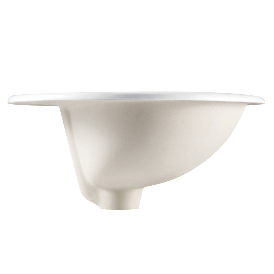 Lacy Fully-Inset Basin, Gloss Off-White
