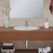 Lacy Fully-Inset Basin, Gloss Off-White