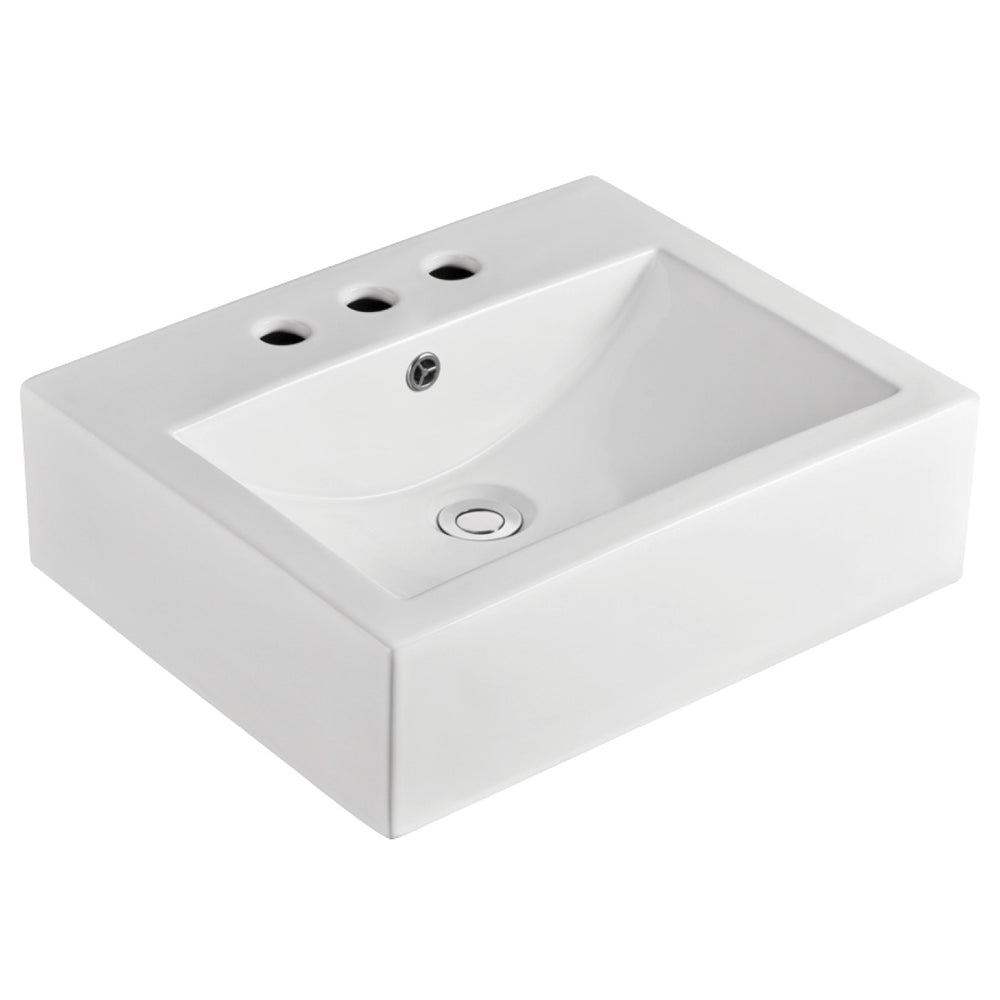 Willow Above Counter Basin, Gloss White in Gloss White