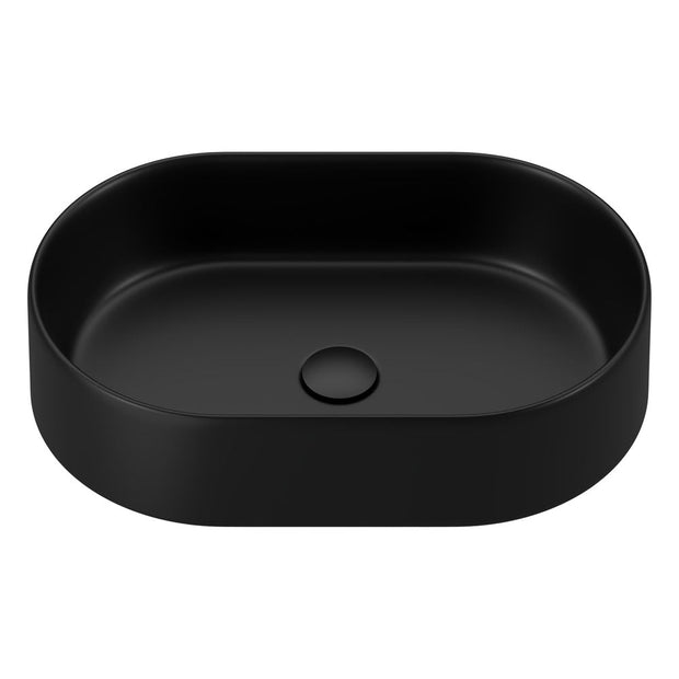Aluca Pill Above Counter Basin in Matte Black