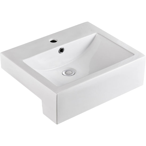 Fienza Belinda Semi-Recessed Basin, Gloss White