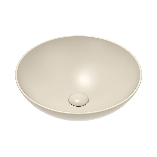 Aluca Above Counter Basin in Matte Khaki