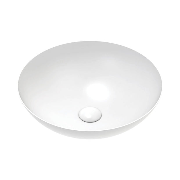 Aluca Above Counter Basin in Matte White