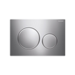 Concealed Cistern Flush Plate with Round Buttons in Chrome