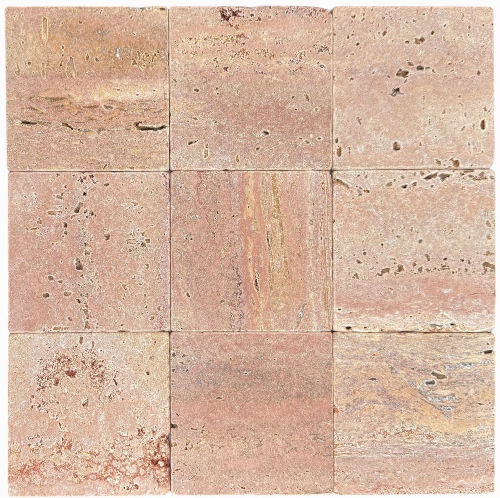 RED TRAVERTINE TUMBLED