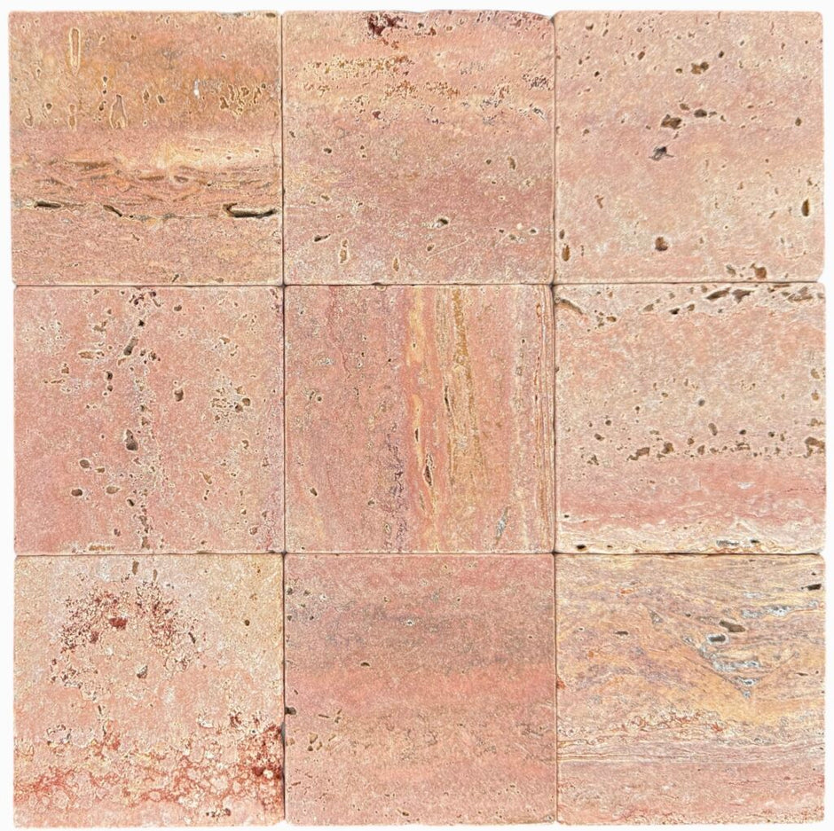 RED TRAVERTINE TUMBLED
