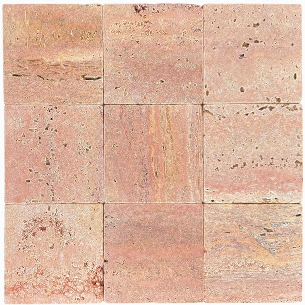 RED TRAVERTINE TUMBLED