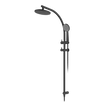 Twin Curve Rail and Hand Shower Ensemble in Black