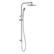 Twin Arch Rain and Hand Shower Ensemble in Brushed Nickel