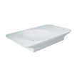 RAK Valet Left-Hand Wall Hung Basin in Matte White