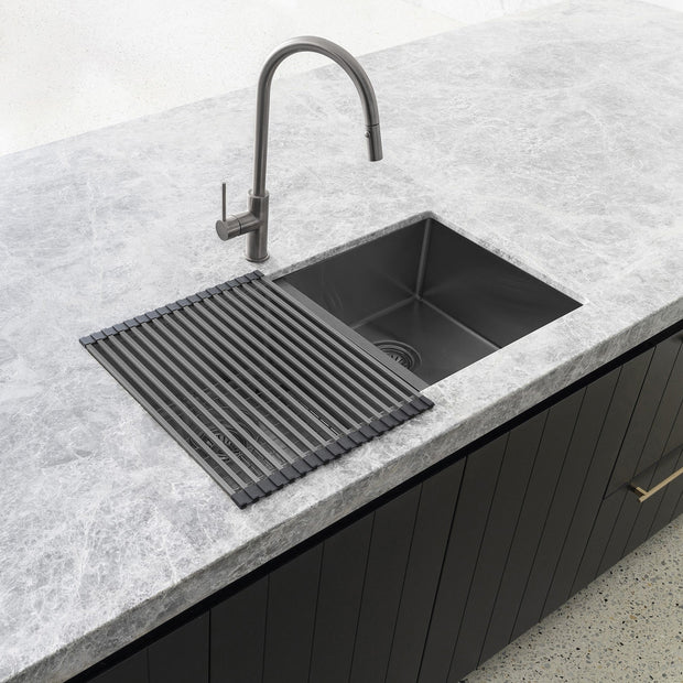 Lavello Stainless Steel rolling mat protector - PVD Gunmetal Black
