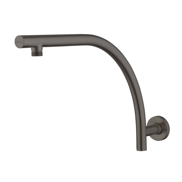Rome Raised Wall Mounted Shower Arm in Gunmetal