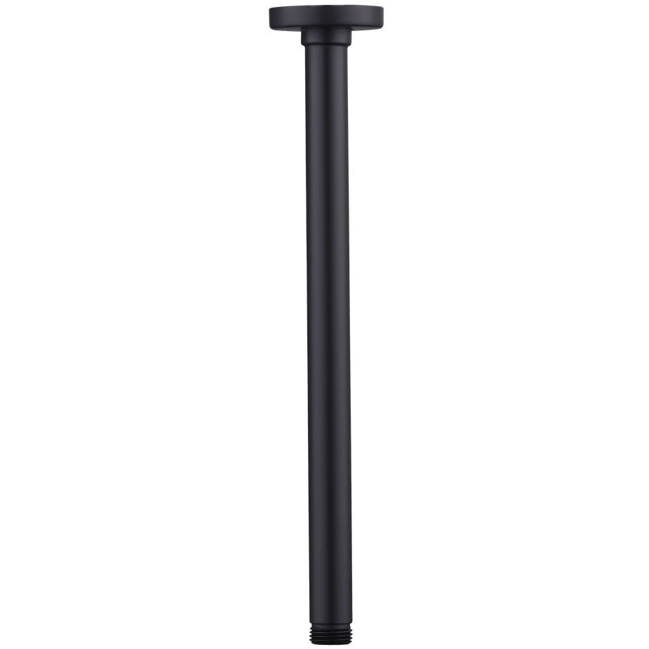 Rome Ceiling Mounted Shower Arm in Matte Black