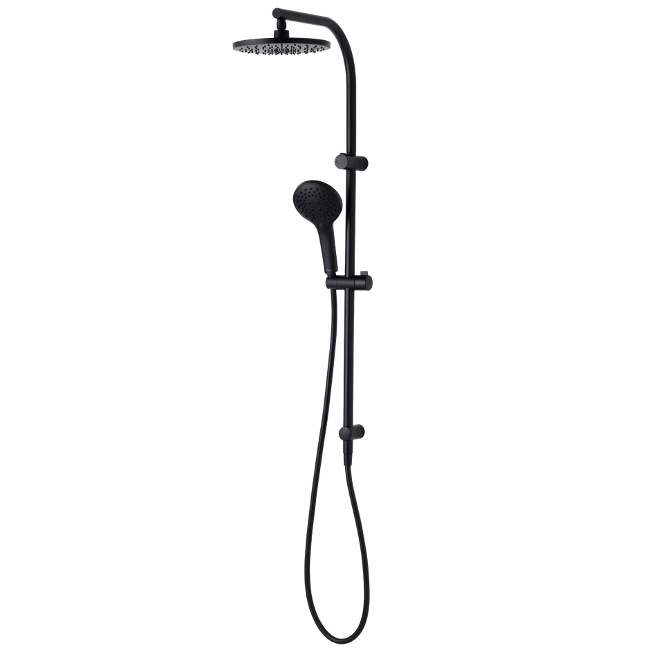 Rome Dual Shower Set in Matte Black