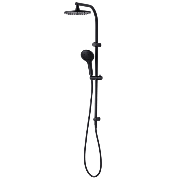 Rome Dual Shower Set in Matte Black