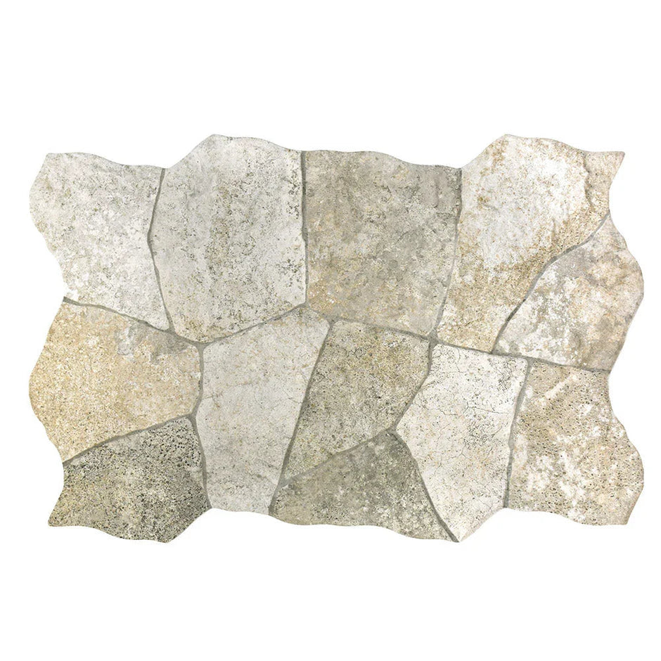 Rok Arkansas Beige Stone Look Porcelain Tiles tile