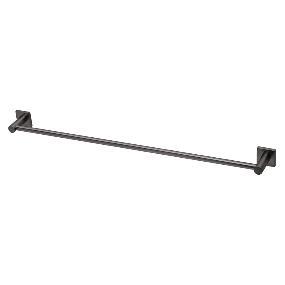 Radii Single Towel Rail 800mm Square Plate