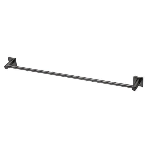 Radii Single Towel Rail 800mm Square Plate