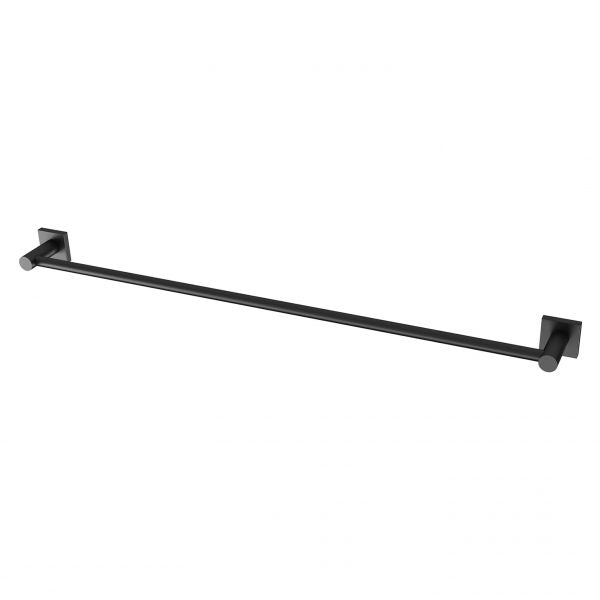 Radii Single Towel Rail 800mm Square Plate