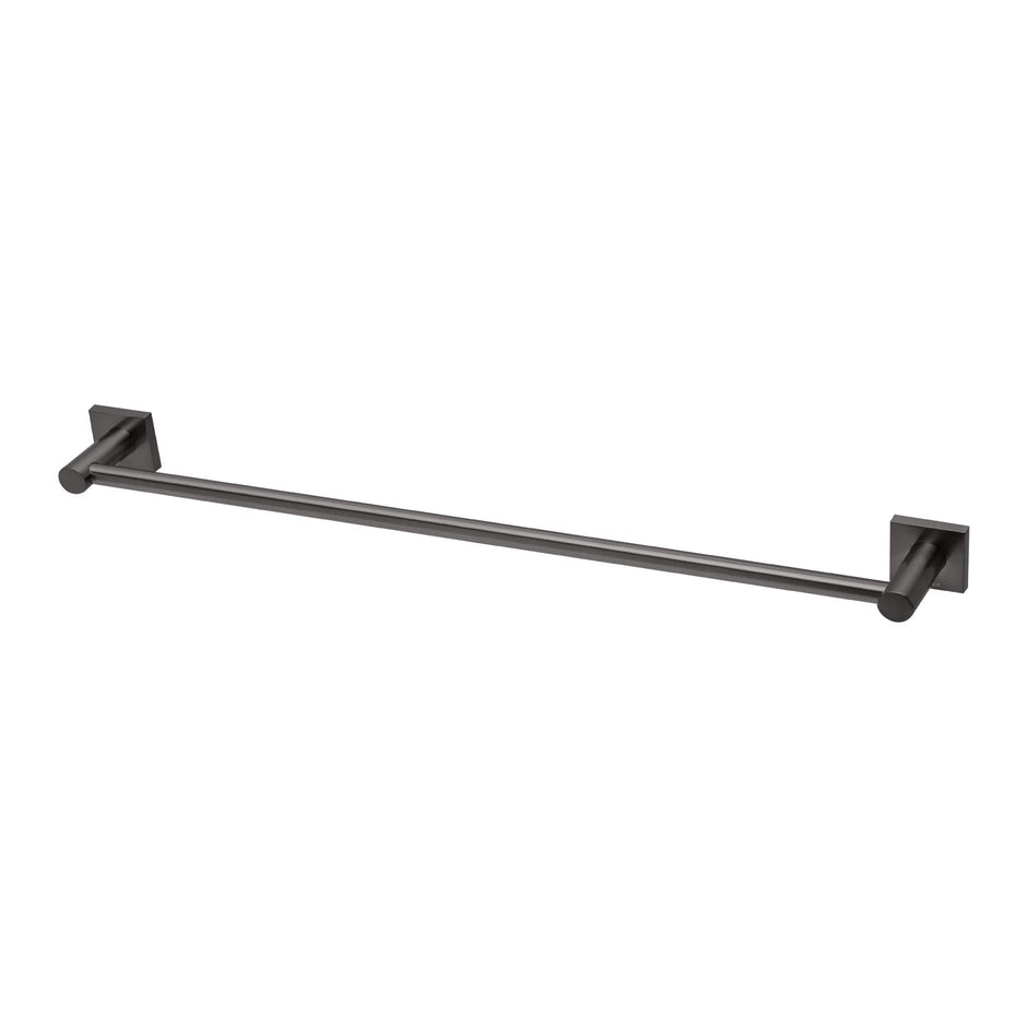 Radii Single Towel Rail 600mm Square Plate