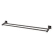 Radii Double Towel Rail 800mm Square Plate