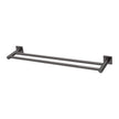 Radii Double Towel Rail 600mm Square Plate
