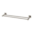 Radii Double Towel Rail 600mm Square Plate