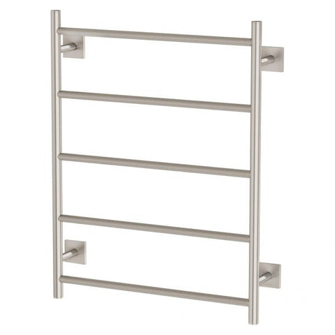 Phoenix Radii Heated Towel Ladder 550 x 740mm Square Plate, Brushed Nickel bathroom accessory