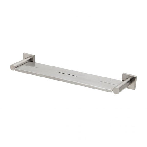 Phoenix Radii Metal Shelf Square Plate, Brushed Nickel bathroom accessory