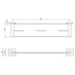 Radii Metal Shelf Square Plate
