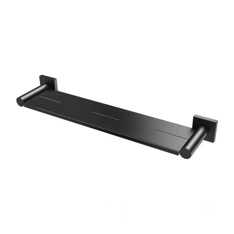 Phoenix Radii Metal Shelf Square Plate, Matte Black bathroom accessory